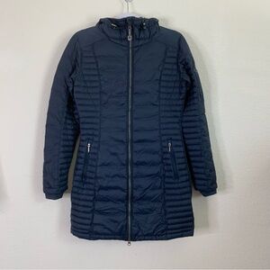 Kuhl Womens navy blue spyfire full zip hooded parka XS